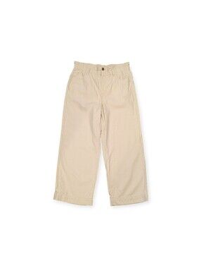 J.Crew Re-Imagined Pull On Wide Leg Crop Pants Khaki Women's 8 Petite